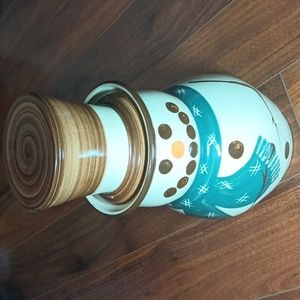Rare VTG Snowman Cookie Jar Kovack CSK 1999